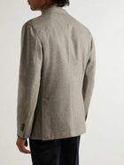 Boglioli - K-Jacket Slim-Fit Double-Breasted Wool-Twill Suit Jacket - Neutrals