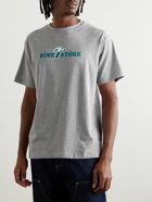 DIME - Reno Logo-Print Cotton-Jersey T-Shirt - Gray