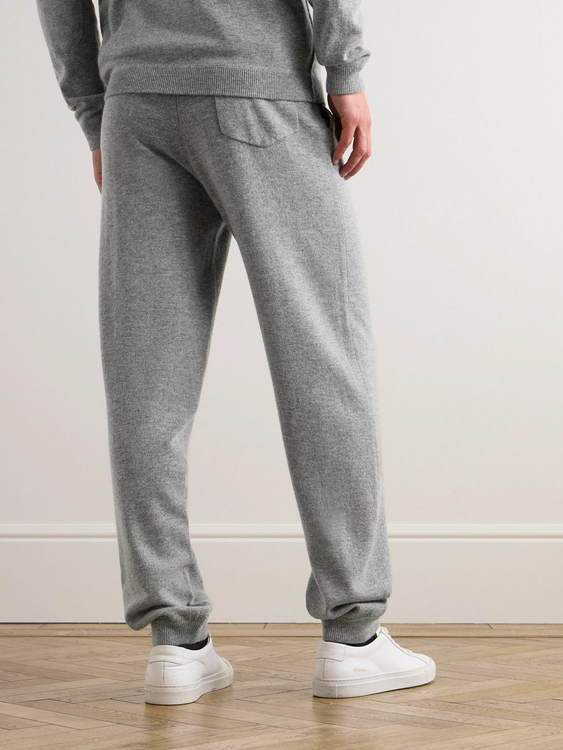Allude - Virgin Wool and Cashmere-Blend Sweatpants - Gray