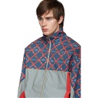 Gucci Multicolor Track Zip-Up Sweater