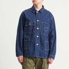 Human Made Men's Denim Coverall Jacket in Indigo