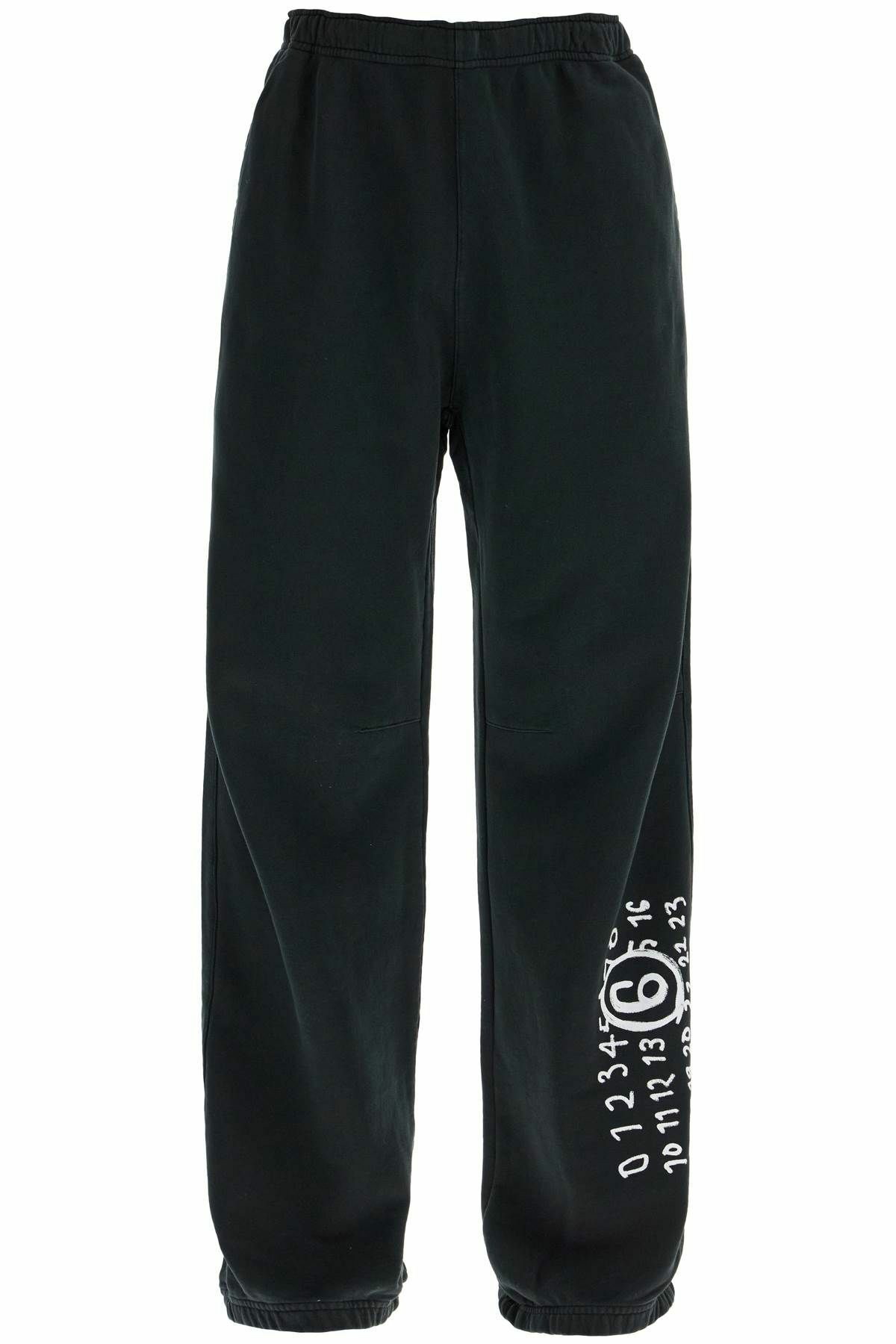 パンツ MM6 MAISON MARGIELA Logo joggers Black  S52KA0528M25014 Black Numeric Sweatpants by MM6 Maison Margiela on Sale