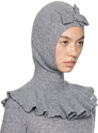 SHUSHU/TONG Gray Cape Balaclava