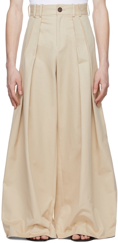 Photo: S.S.Daley Beige Cotton Trousers