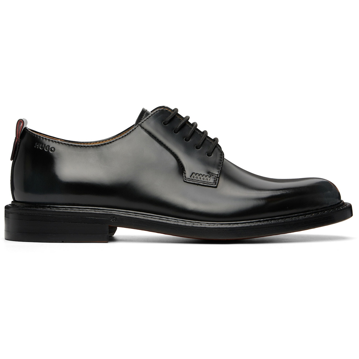 Hugo Black Leather Derbys