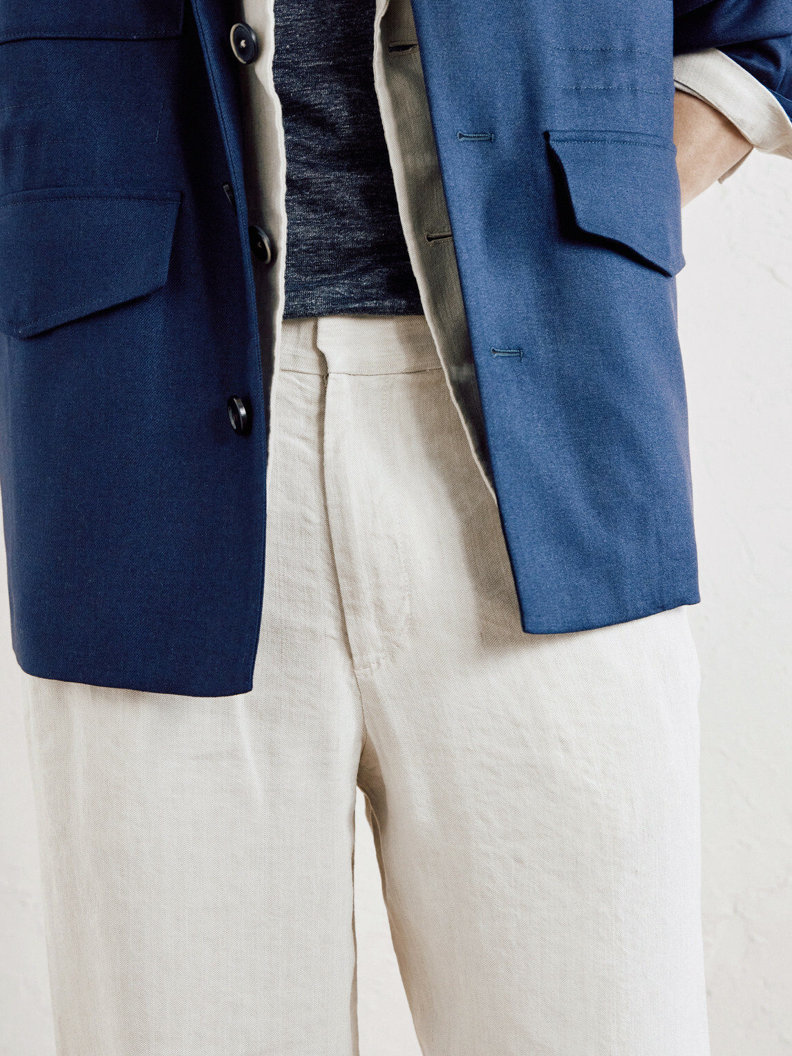 Barena - Delfo Lisca Straight-Leg Herringbone Suit Trousers - Neutrals