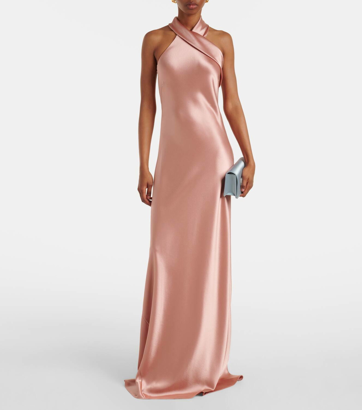 Galvan Pandora satin gown