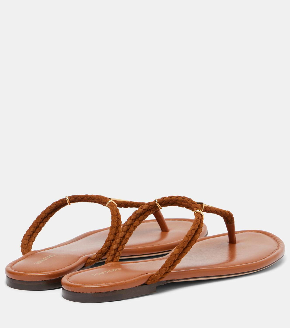 Tom Ford Braided leather thong sandals
