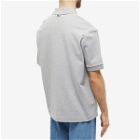 Lacoste Men's Robert Georges Core Polo Shirt in Silver Marl