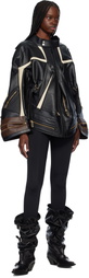 Junya Watanabe Black Komine Protector Faux-Leather Jacket