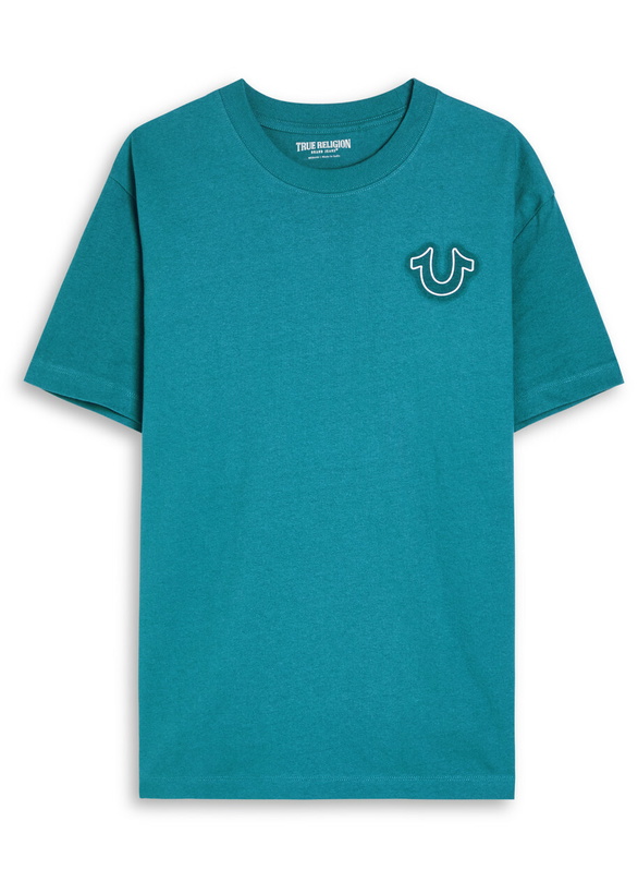 Photo: True Religion Vintage Puff Buddha Cotton T-shirt Charcoal