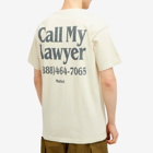 MARKET Men's Call My Lawyer T-Shirt in Ecru
