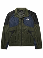 The North Face - TNF™ X Colour-Block Logo-Print Recycled-Ripstop Jacket - Green