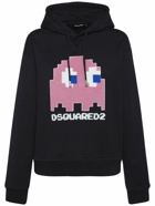 DSQUARED2 - Pac-man Logo Embroidered Cotton Hoodie