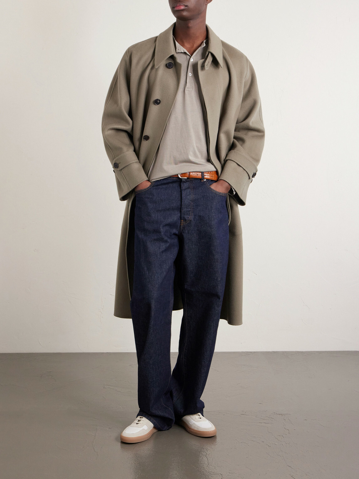 Hartford - Garment-Dyed Lyocell and Cotton-Blend Jersey Henley Shirt - Neutrals