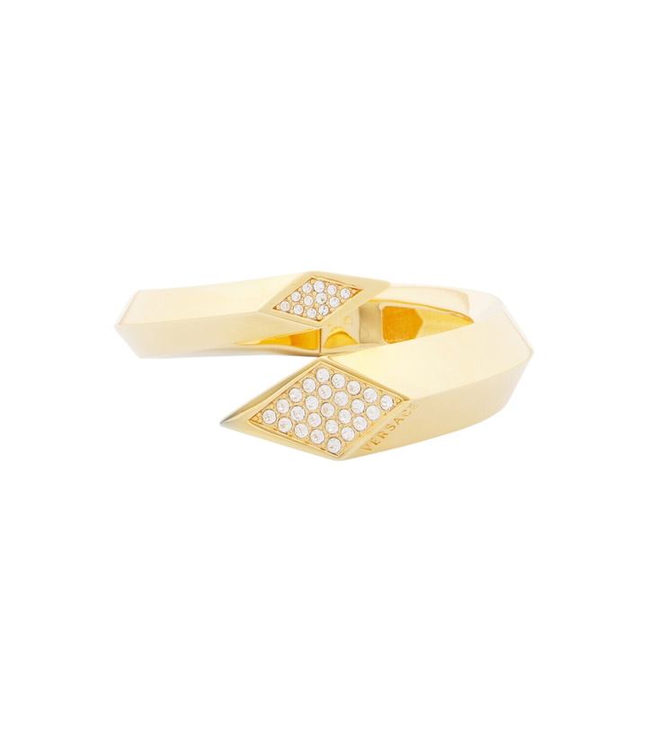 Photo: Versace Blade crystal-embellished cuff bracelet
