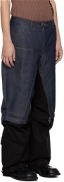 Andersson Bell Indigo & Black Milly Jeans