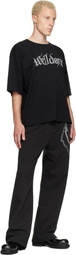We11done Black Devil Arms Up T-shirt