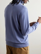 Massimo Alba - Danny Cashmere Half-Zip Sweater - Blue