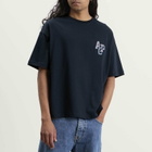 A.P.C. Men's Bruno Applique Logo T-Shirt in Dark Navy