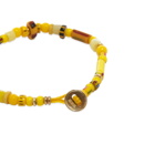 Mikia Men's Multi Trade Beads Bracelet in Yellow