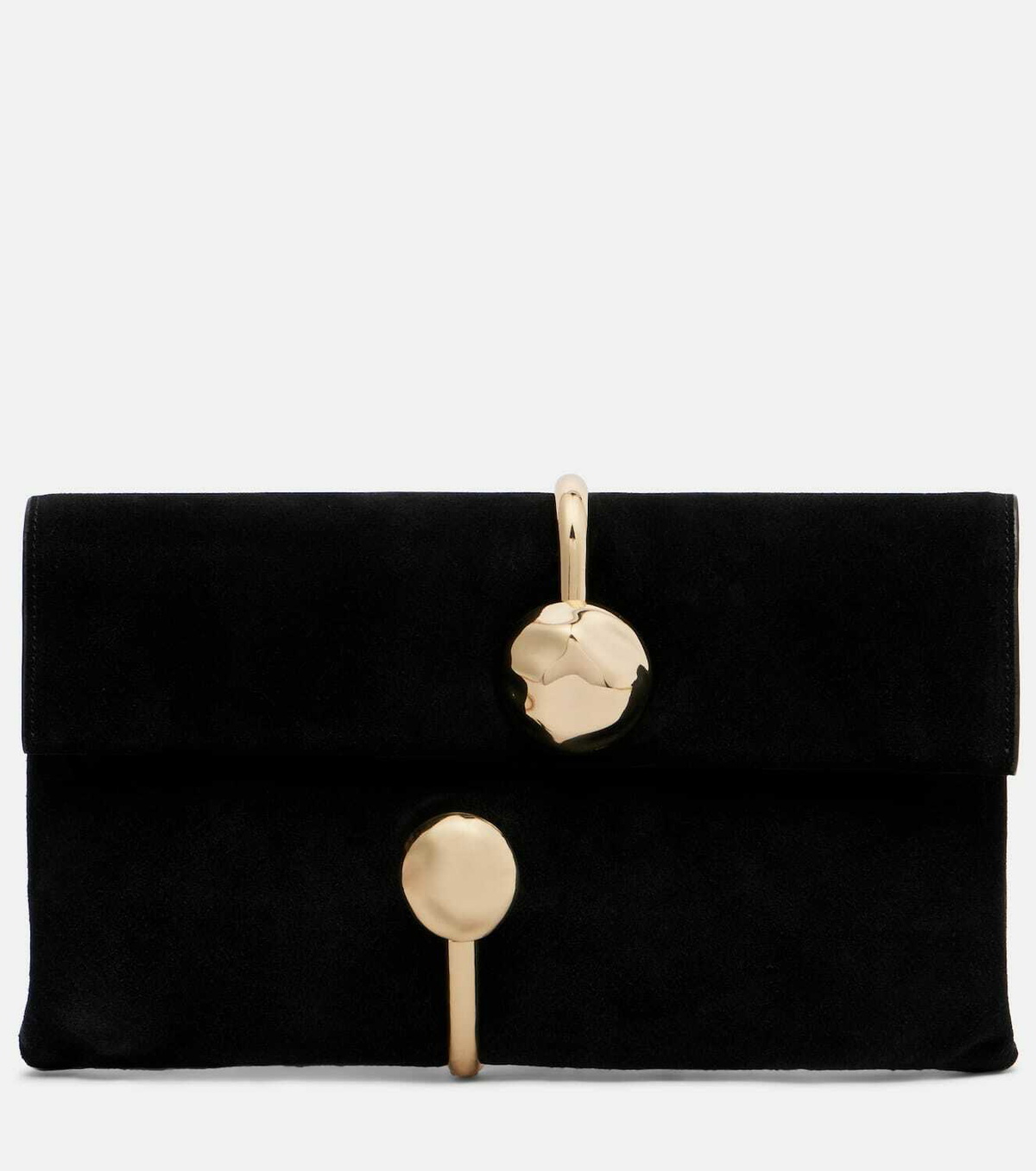 Simkhai Amaya suede clutch