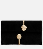 Simkhai Amaya suede clutch