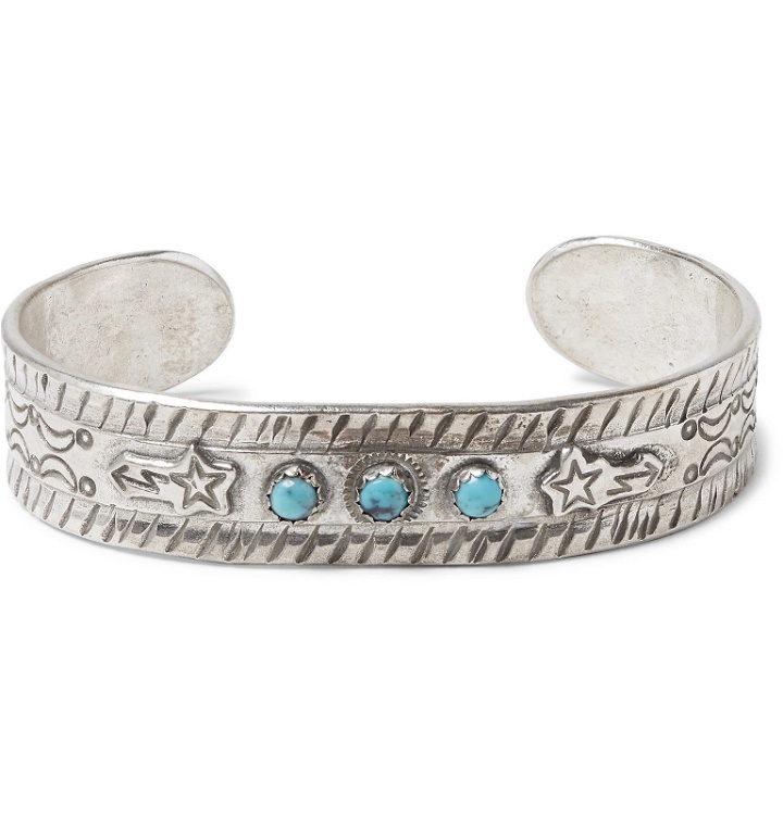Photo: Peyote Bird - Sterling Silver Turquoise Cuff - Silver