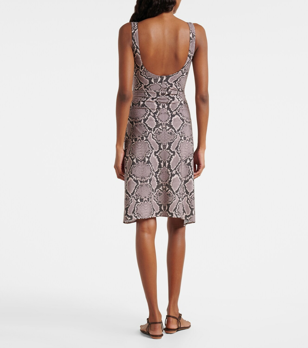 Karla Colletto Lilith snake-print beach cover-up