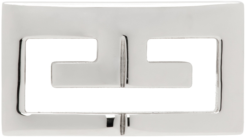 Givenchy Silver & Gold Lock Asymmetrical Earrings Givenchy