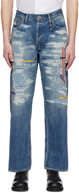 Photo: FDMTL Blue Classic Jeans