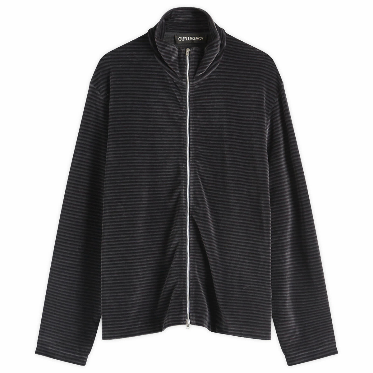 Our Legacy Men's Evening Polo Shirt in Black Fuzzy Alpaca