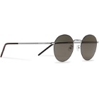 SAINT LAURENT - Round-Frame Silver-Tone Metal Sunglasses - Silver