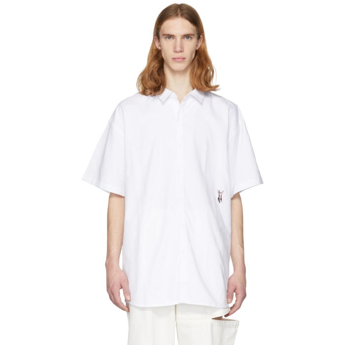 Photo: Perks and Mini White Oversized Amorphic Shirt 