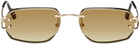 Cartier Gold 'Classic C de Cartier' Sunglasses