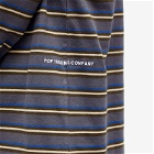 Pop Trading Company Men's Long Sleeve Stripe T-Shirt in Charcoal