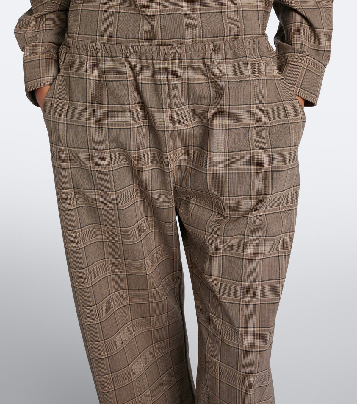 Leset Mia checked wide-leg pants