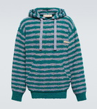 Marni - Striped cotton-blend hoodie