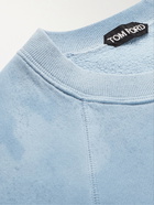 TOM FORD - Tie-Dyed Cotton-Jersey Sweatshirt - Blue