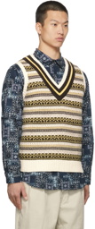 BEAMS PLUS Gim Edition Bespoke Fair Isle Cricket Vest