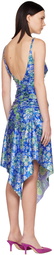 Abra Blue Floral Minidress