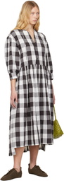Toogood White & Brown 'The Cook' Midi Dress
