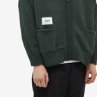 WTAPS Men's Palmer Zip Cardigan in Olive Drab