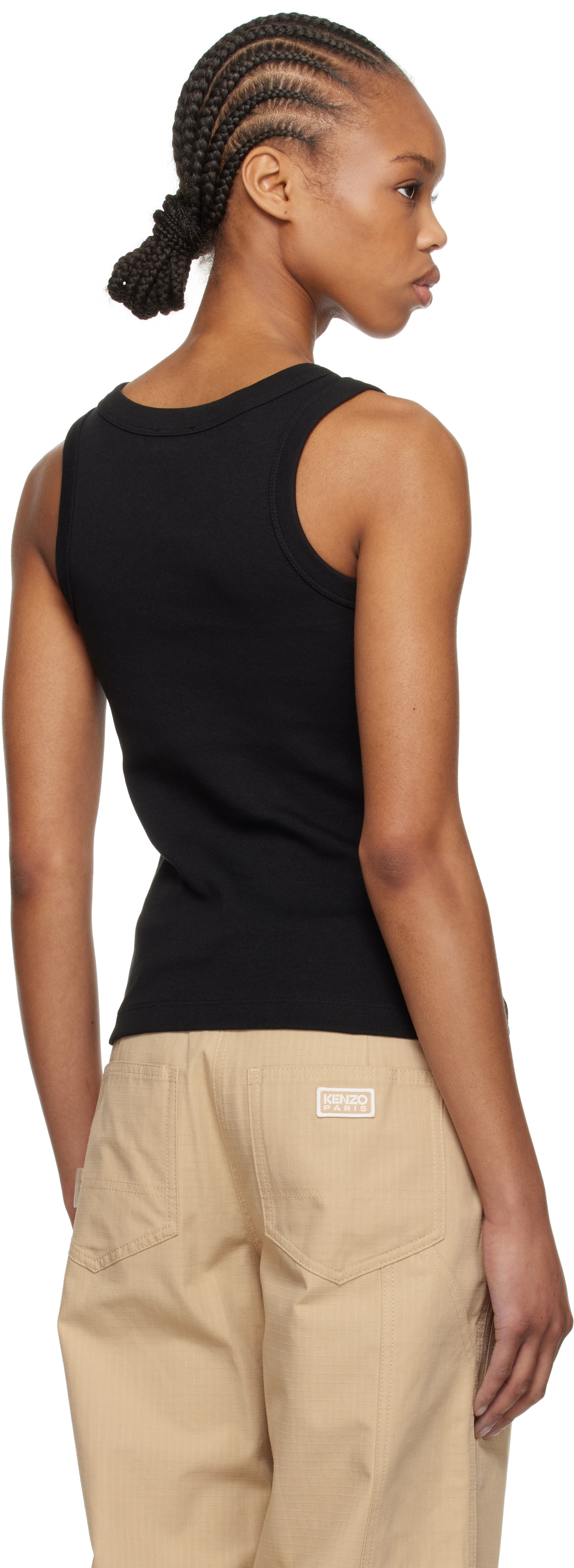 Kenzo Black Kenzo Paris 'Boke Flower 2.0' Rib Tank Top