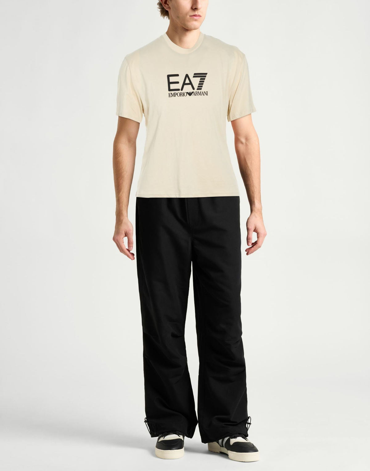 Ea7 Mens T-shirt in Beige