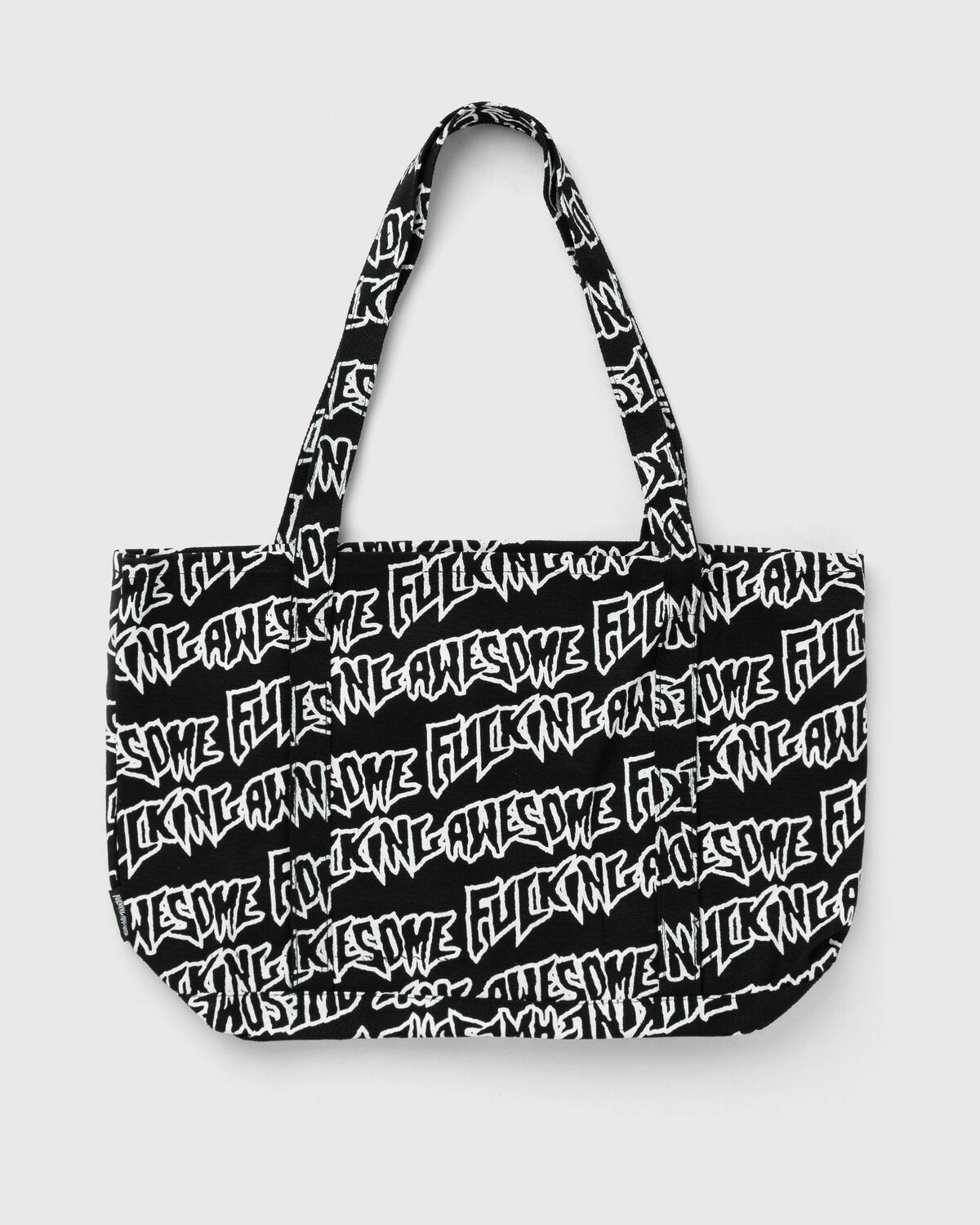 Fucking Awesome AOP Stamp Logo Tote Bag Black Mens Tote & Shopping Bag