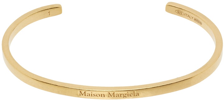 Photo: Maison Margiela Gold Logo Bracelet