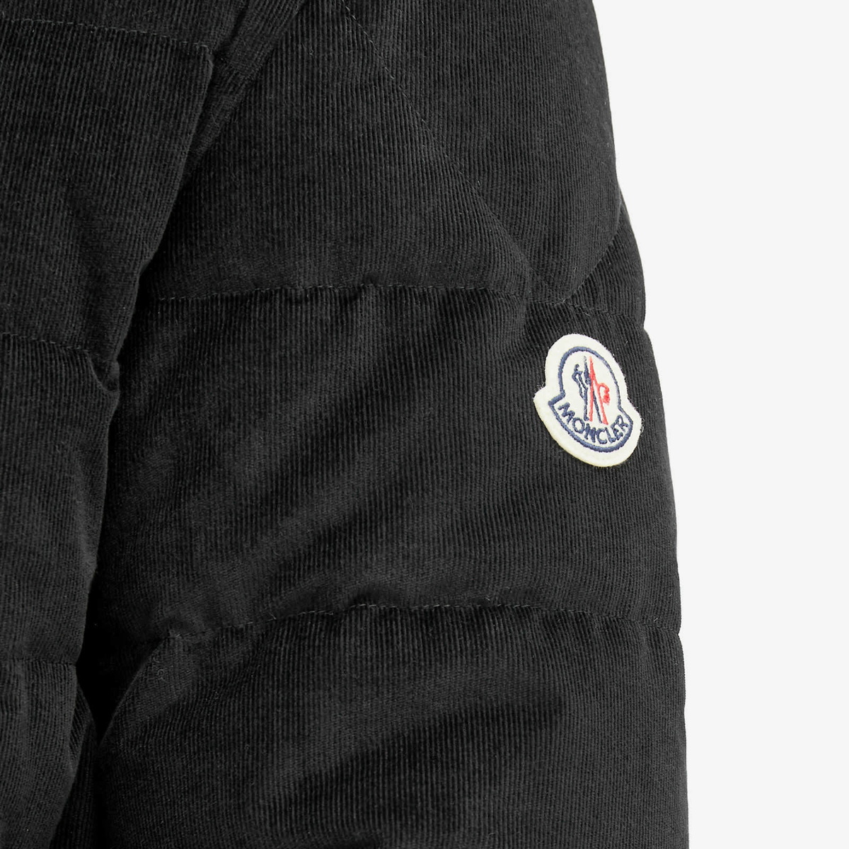 Moncler Men's Rochebrune Corduroy Padded Jacket in Black