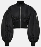 Simone Rocha Embellished oversized bomber jacket