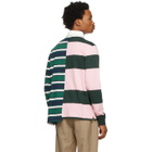 Lanvin Multicolor Patchwork Long Sleeve Polo
